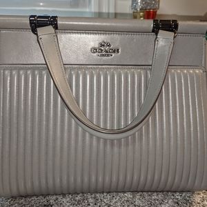 Coach Grace Quilted Satchel Leather